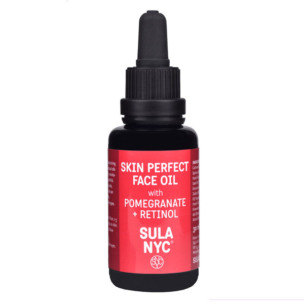 Glass dropper bottle Skin Perfect Face Oil with Pomegranate + Retinol