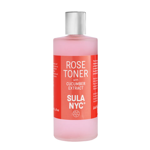Glass bottle Rose Toner with Cucumber Extract 